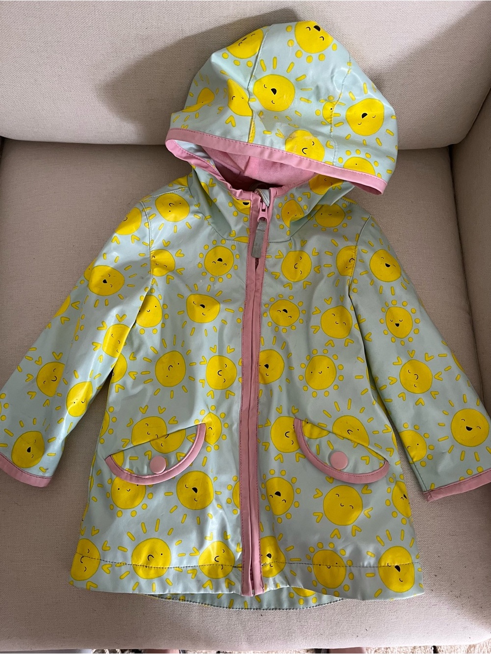 Cat and Jack Sunshine Raincoat 18 months